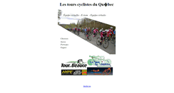 Desktop Screenshot of cyclisme.cartefoi.net